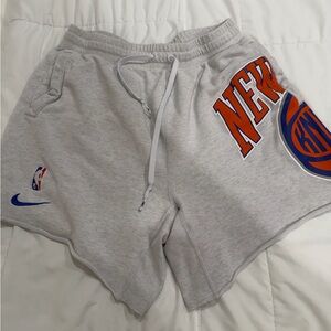 Nike New York Knicks Gray Athletic Shorts